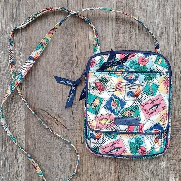 Vera Bradley Handbags - Authentic Vera Bradley Mini Hipster- Cuban Stamps